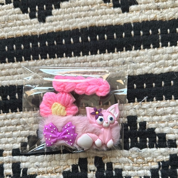 Pink Cat Hair Accessories Set for Kids - Picture 1 of 1